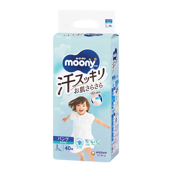 ムーニーマン汗スッキリ男女共用L40枚