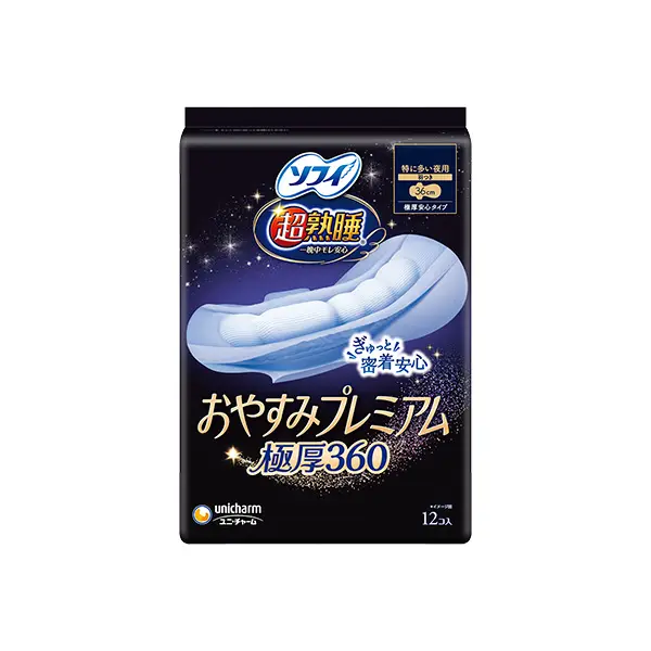 ソフィ超熟睡プレミアム極厚360  12枚