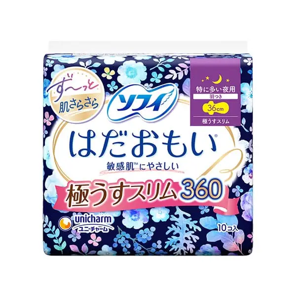 ソフィはだおもい極うすスリム特に多い夜用360　10枚