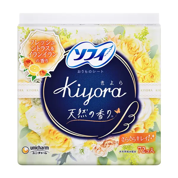 ソフィ KiyoRaフレッシュシトラス&イランイラン 72枚