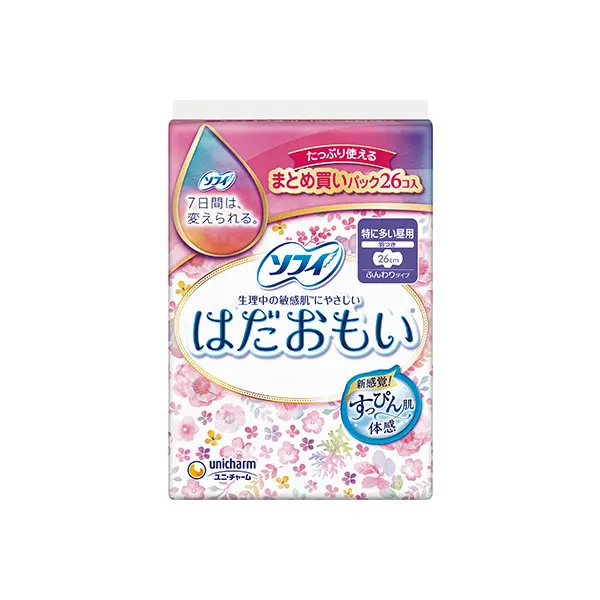 ソフィ はだおもい 特に多い昼用 260 羽つき 26枚