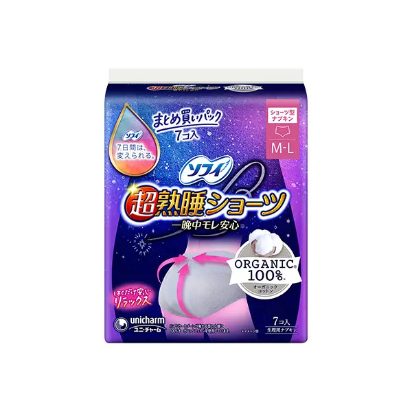 ソフィ超熟睡ショーツオーガニックコットンML　7枚