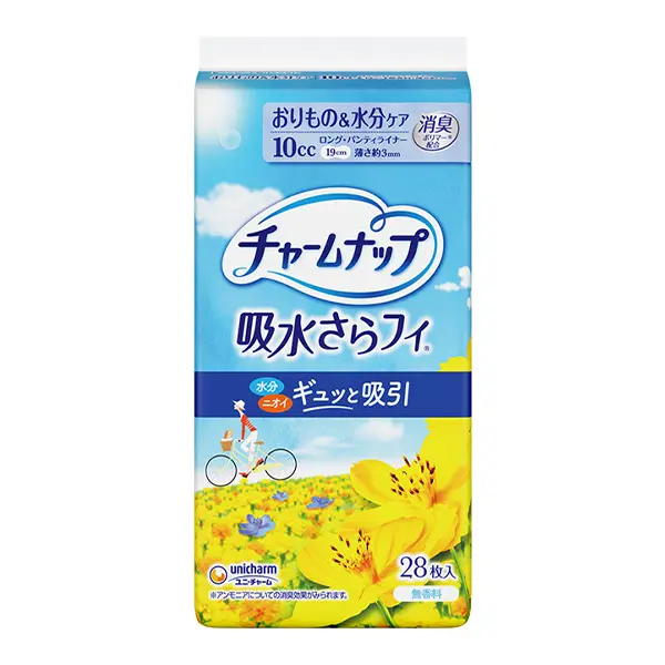 チャームナップ 吸水さらフィ ロングパンティライナー無香料 28枚
